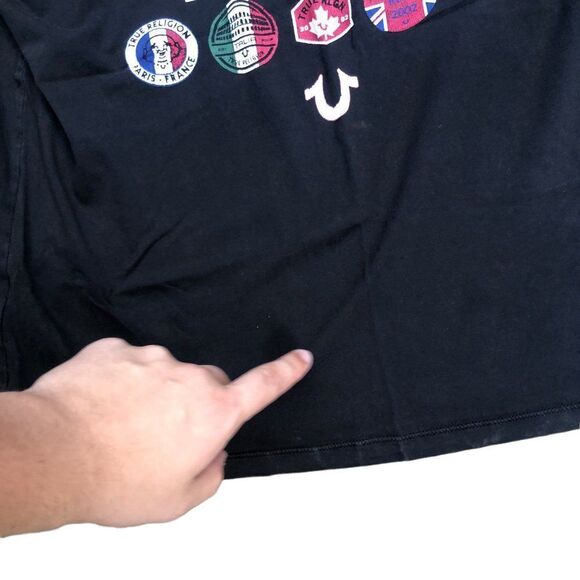 TRUE Religion T Shirt Buddha World Tour Large - Picture 5 of 13